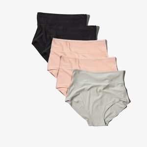 Bodily The All In Panty 5 Pack Black Clay Grey 2XL New